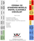 CESSNA 152 (STANDARD MODELS) DIGITAL CLICKABLE CHECKLIST