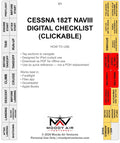 CESSNA 182T NAVIII DIGITAL CLICKABLE CHECKLIST