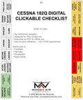 CESSNA 182Q DIGITAL CLICKABLE CHECKLIST