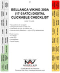 BELLANCA VIKING 300A (17-31ATC) DIGITAL CLICKABLE CHECKLIST