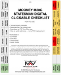 MOONEY M20G STATESMAN DIGITAL CLICKABLE CHECKLIST