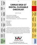 CIRRUS SR20 G7 DIGITAL CLICKABLE CHECKLIST