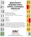 BEECHCRAFT BONANZA A36TC DIGITAL CLICKABLE CHECKLIST