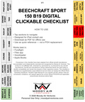 BEECHCRAFT SPORT 150 B19 DIGITAL CLICKABLE CHECKLIST