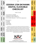 CESSNA 172N SKYHAWK DIGITAL CLICKABLE CHECKLIST